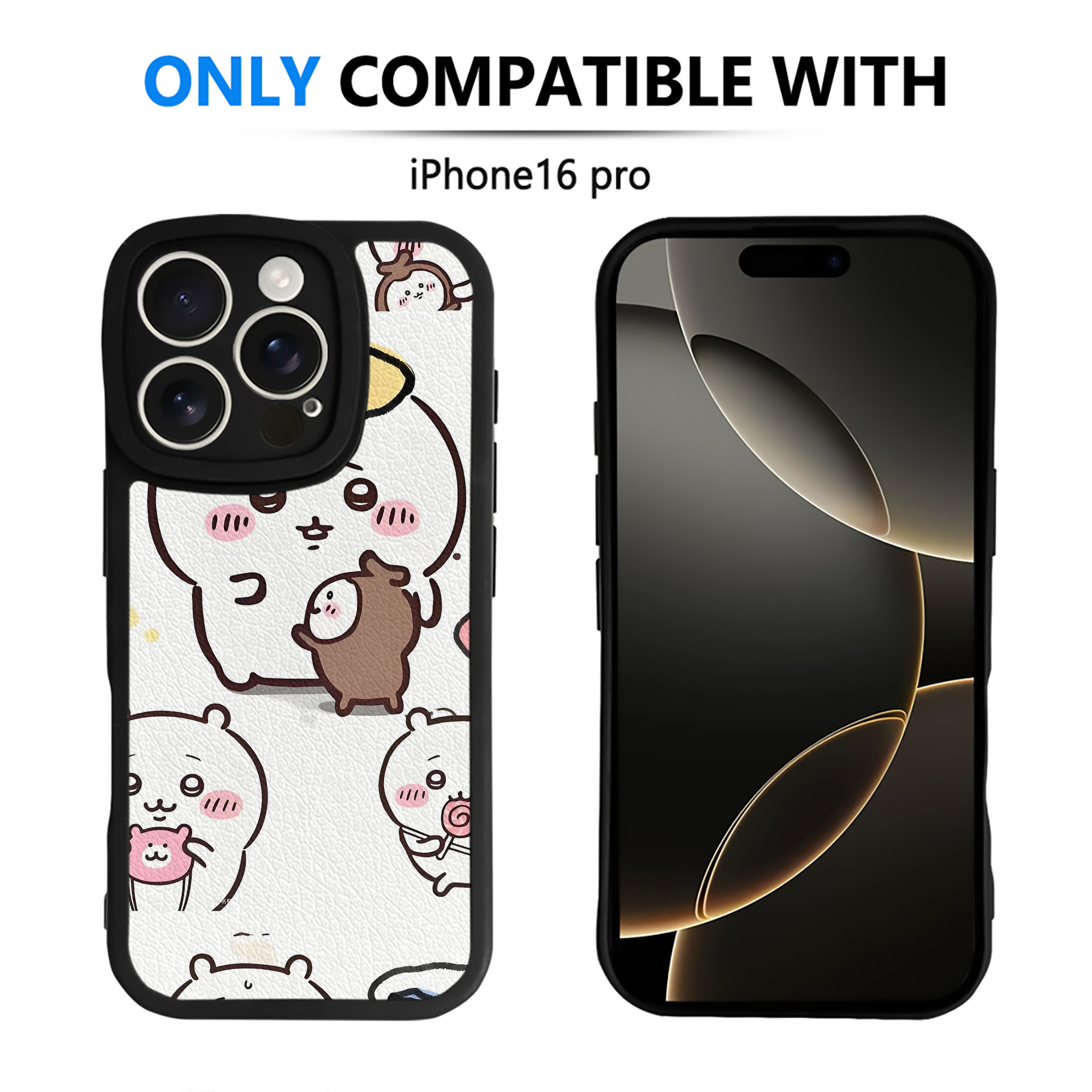 （画像用） ちいかわ Chii-kawa 【iPhone 16シリーズ対応】シリコンスマホケース（レザー調） 材質：シリコン